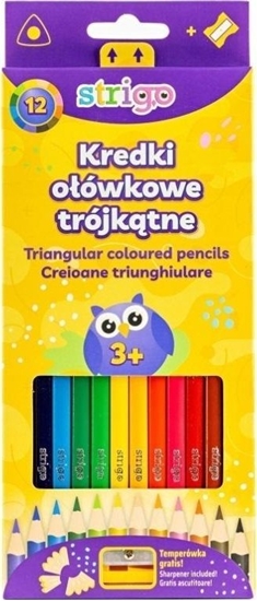 Изображение Kredki oówkowe 12kol lub flamastry 12szt STRIGO