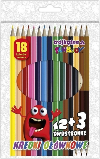 Picture of Kredki oówkowe trójktne 18 kolorów