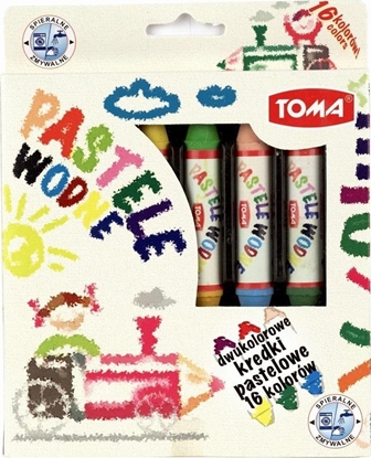 Attēls no Kredki pastele wodne Kredzio 16 kolorów TOMA