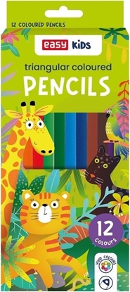 Attēls no Kredki trójktne 12 kolorów EASY