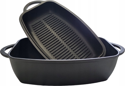 Attēls no KRISBERG BRYTFANNA ELIWNA Z PATELNI GRILL 3.8L 31CM KRISBERG KS-2570