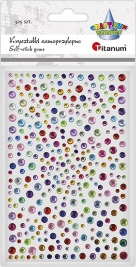 Picture of Krysztaki samoprzylepne Okrge mix 325szt EDUKAMP
