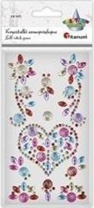 Изображение Krysztaki samoprzylepne serce mix 10szt