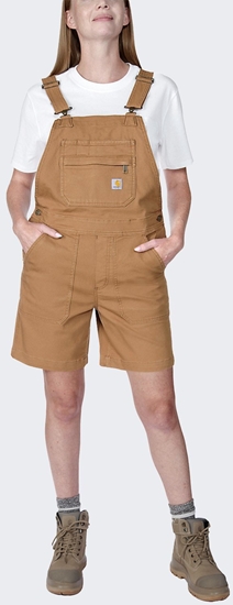 Picture of Krótkie Ogrodniczki Carhartt Rugged Canvas Brown