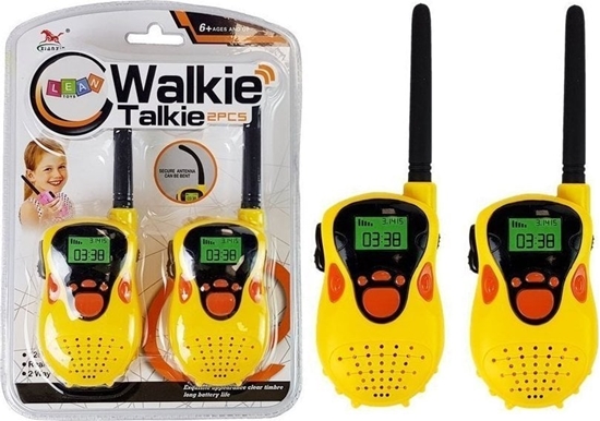 Изображение Krótkofalówka LeanToys Walkie Talkie Krótkofalówki Zasig 100 m óte Dla Dzieci