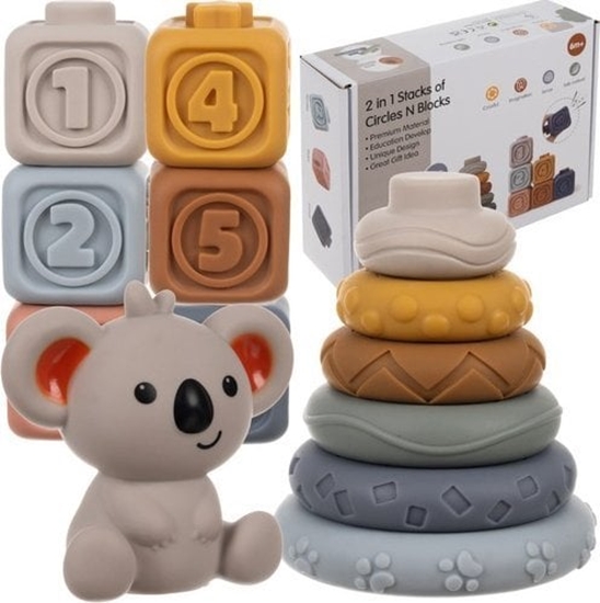 Picture of Kruzzel Klocki sensoryczne mikkie - 13 szt. Kruzzel 24812