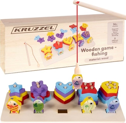 Picture of Kruzzel Sorter drewniany- owienie rybek (22565)