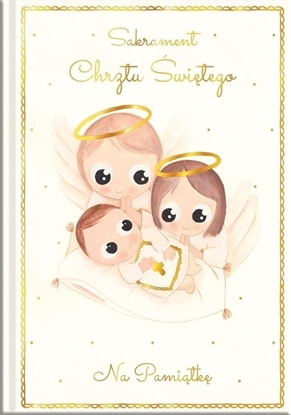 Picture of Ksieczka A5 Pamitka Chrztu. Anioki