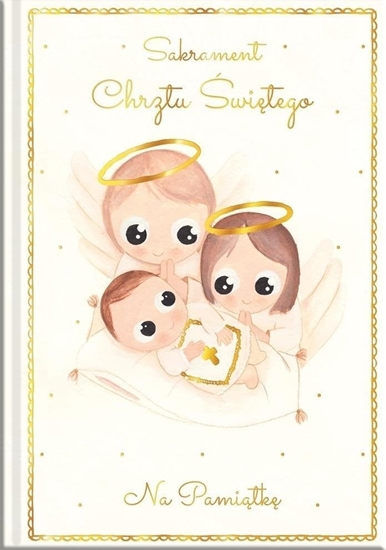 Picture of Ksieczka A5 Pamitka Chrztu. Anioki