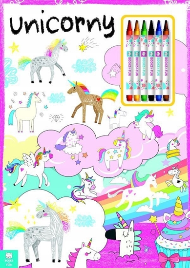 Изображение Ksieczka Kredka wiecowa. Unicorny Jednoroce