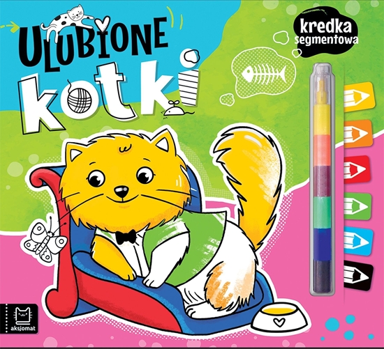 Picture of Ksieczka Ulubione kotki. Kredka segmentowa