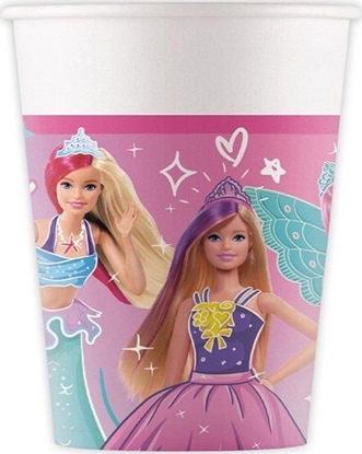 Attēls no Kubeczki papierowe Barbie 200ml 8szt