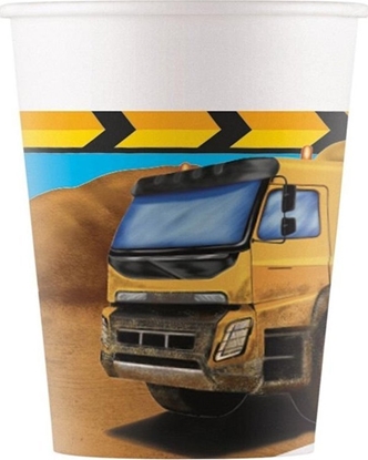 Attēls no Kubeczki papierowe Construction 200ml 8szt