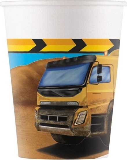 Picture of Kubeczki papierowe Construction 200ml 8szt