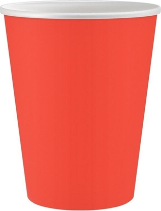 Attēls no Kubeczki papierowe czerwone 250ml 6szt