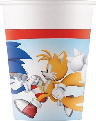 Attēls no Kubeczki papierowe Sonic, 200ml 8szt