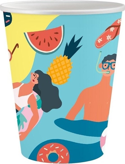 Picture of Kubeczki papierowe Summer - Let's Party 250ml 6szt