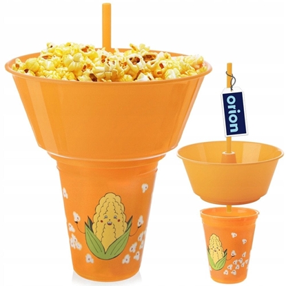 Attēls no Kubek z misk na popcorn pomaraczowy 500 ml