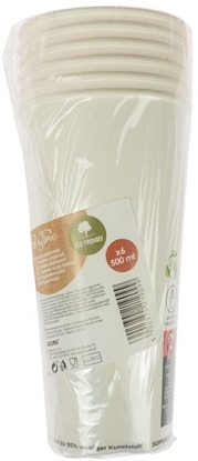 Изображение Kubki papierowe biae 500ml 6szt