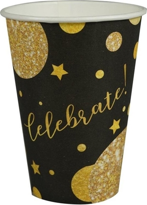 Изображение Kubki papierowe Glam Party czarne 8szt