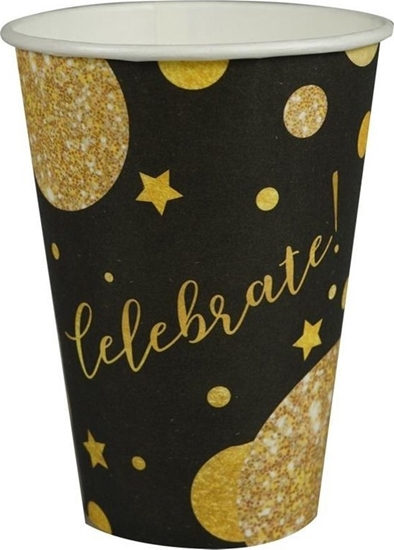 Изображение Kubki papierowe Glam Party czarne 8szt