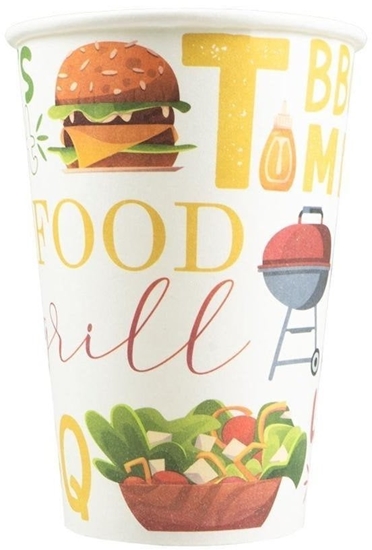 Изображение Kubki papierowe Grill Time 8szt