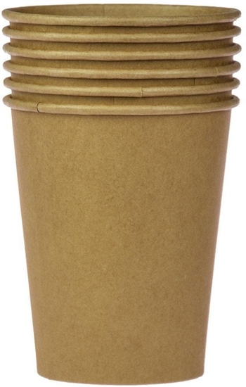 Изображение Kubki papierowe kraftowe 144szt