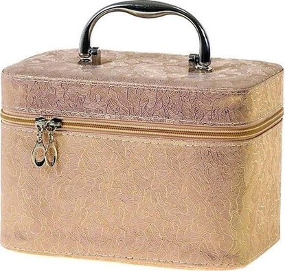 Attēls no Kuferek M walizka z lusterkiem na zamek 21x14x13cm