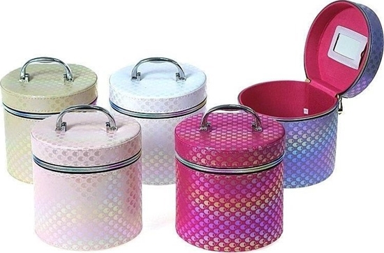 Picture of Kuferek M z lusterkiem na zamek 17x17x16cm MIX