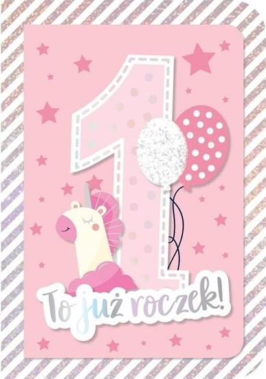 Изображение KUKARTKA Karnet B6 DK-834 Roczek (róowy)