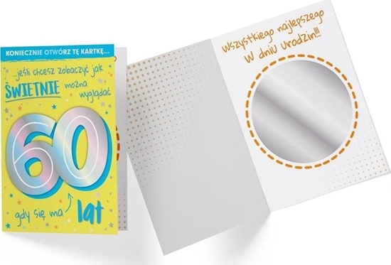 Изображение KUKARTKA Karnet B6 DK-926 Urodziny 60 lusterko
