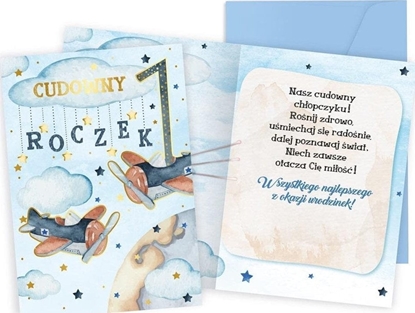 Picture of KUKARTKA Karnet B6 PR Roczek samoloty