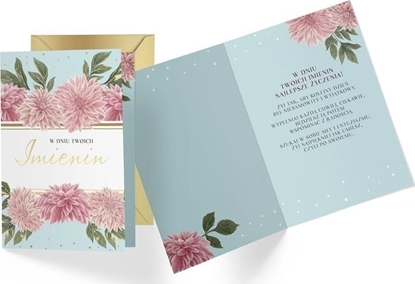 Attēls no KUKARTKA Karnet B6 PR-255 Imieniny kwiaty