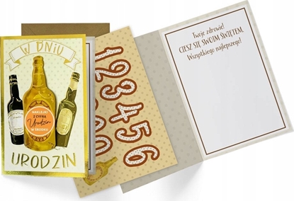 Attēls no KUKARTKA Karnet B6 Urodziny (wymienne cyfry)