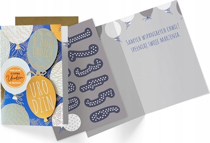 Picture of KUKARTKA Karnet B6 Urodziny (wymienne cyfry)