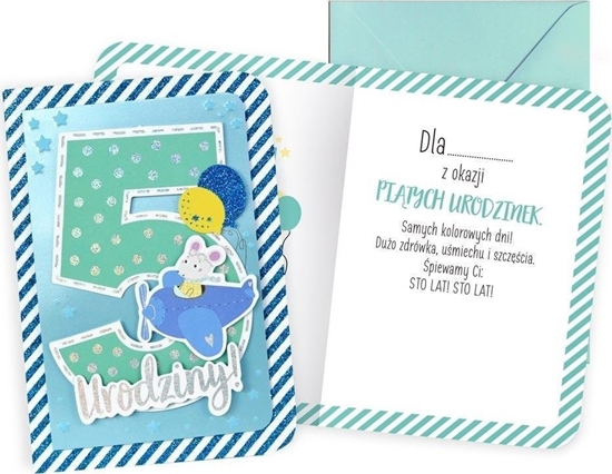 Изображение KUKARTKA Karnet B6 Urodziny 5 chopiec