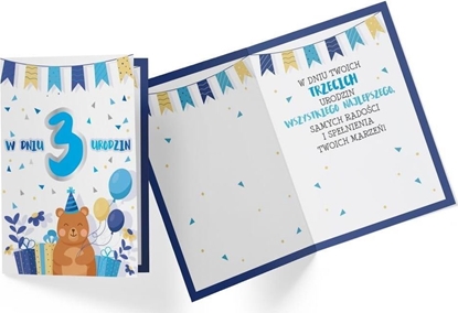 Picture of KUKARTKA Karnet PR-322 Urodziny 3 chopiec