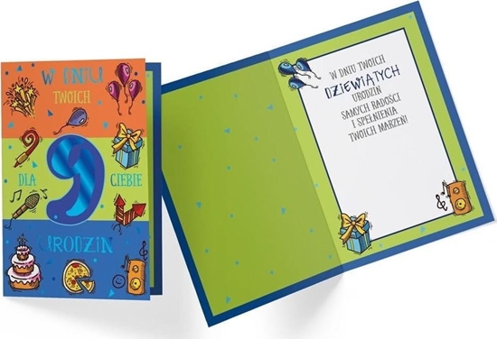 Picture of KUKARTKA Karnet PR-334 Urodziny 9 chopiec