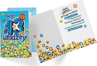 Picture of KUKARTKA Karnet PR-336 Urodziny 13 chopiec
