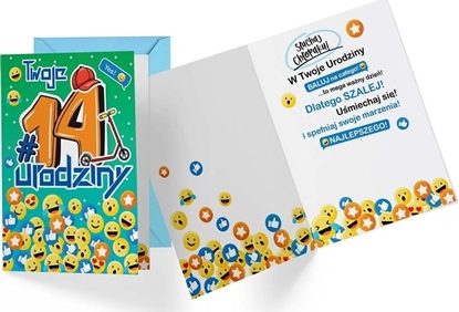 Picture of KUKARTKA Karnet PR-338 Urodziny 14 chopiec