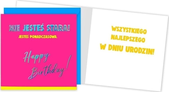 Picture of KUKARTKA Karnet QR-003 Urodziny (nie jeste stara,...