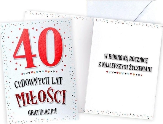 Picture of KUKARTKA Karnet Rocznica lubu 40