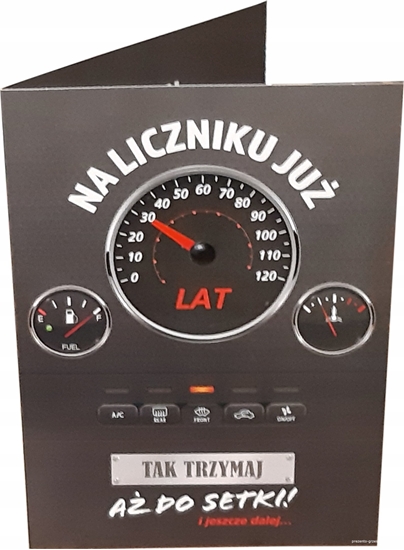 Picture of KUKARTKA Karnet Urodziny wymienne cyfry