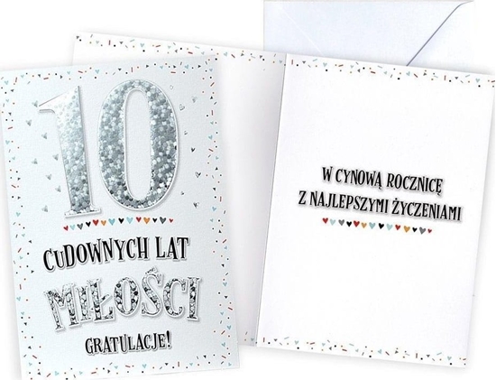 Picture of KUKARTKA KARNET V 10 ROCZNICA SLUBU V-079