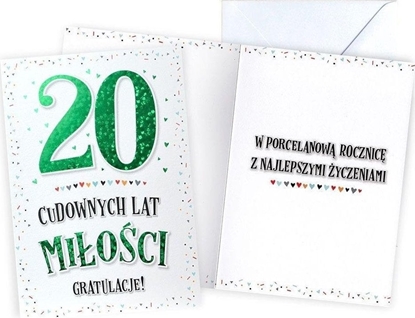 Picture of KUKARTKA KARNET V 20 ROCZNICA SLUBU V-081