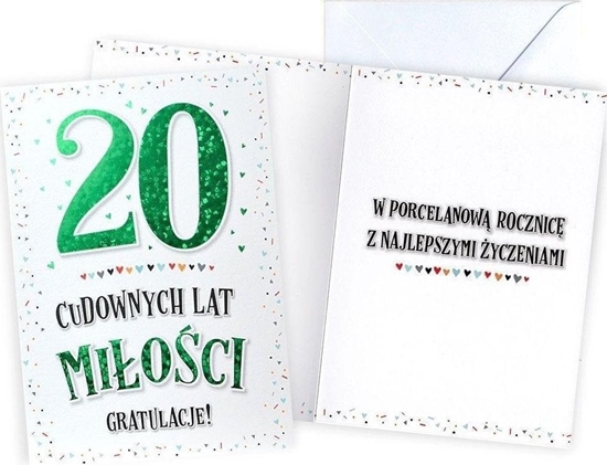 Picture of KUKARTKA KARNET V 20 ROCZNICA SLUBU V-081