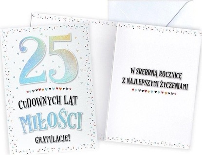 Picture of KUKARTKA KARNET V 25 ROCZNICA SLUBU V-082