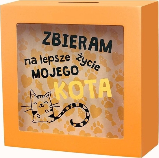 Изображение KUKARTKA Skarbonka lepsze ycie kota