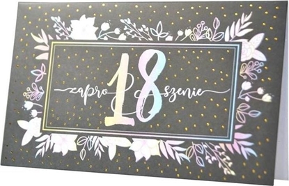 Picture of KUKARTKA Zaproszenie ZP-009 Urodziny 18 (5 szt.)