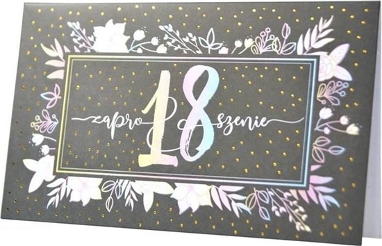 Picture of KUKARTKA Zaproszenie ZP-009 Urodziny 18 (5 szt.)